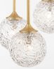 Nova Luce 9160212 MIRANO Pendelleuchte rund 3-flammig Gold Transparent G9 Bild 4