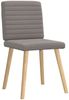 vidaXL Esszimmerstühle 4 Stk. Taupe Stoff 3315280 Bild 3