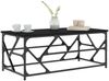 vidaXL Couchtisch Schwarz 100x50x40 cm Holzwerkstoff 834125 Bild 3