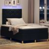 vidaXL LED Boxspringbett mit Matratze Schwarz 120 x 200 cm Stoff 3343168 Bild 5
