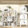 COSTWAY Bücherregal, mit 7 Würfeln & offener Ablage, Holz, 20x80x90cm Bild 3