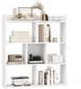 COSTWAY Bücherregal, mit 7 Würfeln & offener Ablage, Holz, 20x80x90cm Bild 5