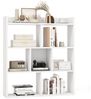 COSTWAY Bücherregal, mit 7 Würfeln & offener Ablage, Holz, 20x80x90cm Bild 4