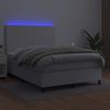 vidaXL Polsterbett mit Matratze & LED Weiß 140x200 cm Kunstleder Bild 4