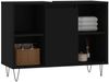 vidaXL Badschrank Schwarz 80x33x60 cm Holzwerkstoff 831629 Bild 3