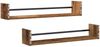 vidaXL Wandregal Wandmontiert 2 pcs Altholz 80 x 16 x 14 cm 869085 Bild 5