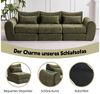 Leawin Sofa Sofas Wohnzimmer, modulares Sofa mit Schlaffunktion L-Form, Werkzeuglos montierbar, wandelbar & ideal für kleine Räume Bild 4