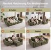 Leawin Sofa Sofas Wohnzimmer, modulares Sofa mit Schlaffunktion L-Form, Werkzeuglos montierbar, wandelbar & ideal für kleine Räume Bild 3