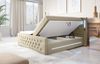 Boxspringbett Moonlight mit LED, USB und Stauraum 140x200 Beige H2 Bild 5