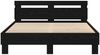 vidaXL Bettrahmen Schwarz Eichen-Optik 140 x 190 cm Holzwerkstoff 3333953 Bild 5