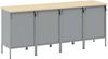 vidaXL Werkbank mit Schubladen 4 pcs Rot und Grau 200 x 55 x 85 cm 3321385 Bild 5