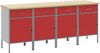 vidaXL Werkbank mit Schubladen 4 pcs Rot und Grau 200 x 55 x 85 cm 3321385 Bild 2
