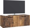 vidaXL Wandmontierter TV-Schrank Altholz 78,5 x 31 x 30 cm 898723 Bild 2