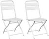 vidaXL Gartenklappstuhl 2 pcs Weiß 42 x 52 x 82 cm 42002938 Bild 2