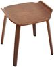 Signature Beistelltisch mit Nussbaum-Finish H53,5 cm - ANATOLE - Dunkles Holz Bild 2