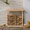 vidaXL Kaminholzregal 108x64,5x110 cm Massivholz Kiefer 822437 Bild 3