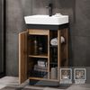 Planetmöbel Badmöbel-Set Nyx, (50cm Waschtisch mit Armatur, 2-St), Badezimmer Waschtisch 50 cm für Gäste-Bad & WC Bild 4