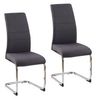 HTI-Living Freischwinger Schwingstuhl SallyC Grau (Set, 2 St), Freischwinger Esszimmerstuhl Bild 4