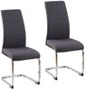 HTI-Living Freischwinger Schwingstuhl SallyC Grau (Set, 2 St), Freischwinger Esszimmerstuhl Bild 3
