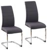 HTI-Living Freischwinger Schwingstuhl SallyC Grau (Set, 2 St), Freischwinger Esszimmerstuhl Bild 2