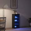 vidaXL LED-Sideboard Schwarz Eichen-Optik 41 x 37 x 100 cm 863056 Bild 5