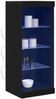 vidaXL LED-Sideboard Schwarz Eichen-Optik 41 x 37 x 100 cm 863056 Bild 3