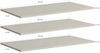 Forte EXTRAS Einlegeböden 3-er Set 80 90, moderne Einlegeböden für Forte Kleiderschränke, Holzwerkstoff, Schlafzimmer, Textilnachbildung Grau, 82,9 cm breit x 42 cm hoch x 1,5 cm tief Bild 3