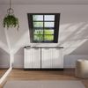 Dachschrägenschrank-Set Rion Weiß Landhaus/Anthrazit 2er Set Vicco Bild 3