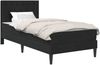 vidaXL Bettgestell mit Matratze mit Kopfteil Schwarz 90 x 190 cm Samt 3415258 Bild 2