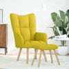 vidaXL Relaxsessel mit Hocker Hellgelber Stoff 4016787 Bild 2