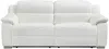 Vente-unique - ARENA Sofa and armchair set Leder Weiß - B 104 cm x H 86 cm x L 100 cm202 cm Bild 5