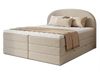 Boxspringbett Cloud XL mit 2 Bettkästen und Topper, mit Taschenfederkern- und Bonellfederkernmatratze, Doppelbett, Polsterbett aus Bouclé-Stoff mit Stauraum (Beige (Coral 65), 160 x 200 cm) Bild 2