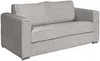 Vente-unique - LORETO Sofa SamtStoff Grau - B 223 cm95 cm x H 90 cm x L 195 cm Bild 2