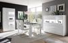 Highboard Nobile in Hochglanz weiß / Stone Design grau 164 x 131 cm Bild 5