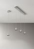 FABAS LUCE No. 3443-48-212 Pendelleuchte Delta LED 5-flammig Alu satiniert dimmbar Bild 2