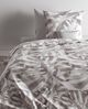 Zo! Home Cotton Bettwäsche 135x200 Zilla Lilac grey Blätter Monstera grau Bild 2