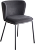 Esszimmerstuhl 2er Set MINA Stoff Schwarz Bild 4