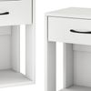 Nachttisch Virela Weiß 2er Set Vicco Bild 5