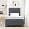 vidaXL Boxspringbett Dunkelgrau und Weiß 120 x 190 cm Cordstoff 3337548 Bild 4