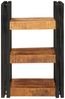 vidaXL Nachttisch Braun und Schwarz 38 x 33 x 58 cm Massivholz Mango 4016730 Bild 4