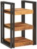 vidaXL Nachttisch Braun und Schwarz 38 x 33 x 58 cm Massivholz Mango 4016730 Bild 3