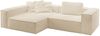 KAWOLA Sofa CARMO Ecksofa Stoff beige Recamiere links 68 x 191 x 306 cm Bild 3