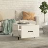 vidaXL Couchtisch mit Metallbeinen Hochglanz-Weiß 50x50x40 cm 812738 Bild 3