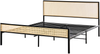 Bett mit Lattenrost Polyrattan AVANTON 160 x 200 cm Schwarz Bild 4