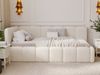 GRAINGOLD Cloud One Jugendbett 90x200, Einzelbett mit Bettkasten, mit Lattenrost, Velour-Stoff, Links, Beige Bild 4