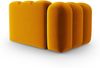 Micadoni Modul Lupine 1-Sitzer Links Samtstoff Salvador Gelb Bild 3