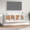 vidaXL Wandschränke 2 Stk. Weiß 60x36,5x35 cm Holzwerkstoff 3115628 Bild 3