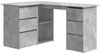 vidaXL Eckschreibtisch Betongrau 145x100x76 cm Holzwerkstoff 801093 Bild 2