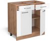 Vicco Küchenschrank Küchenzeile R-Line, Weiß Hochglanz, Schubladenunterschrank 80 cm, ohne AP Bild 4
