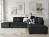 Home affaire Ecksofa Night & Day L-Form, B: 316 cm mit Dauer-Schlaffunktion 180x200 cm, Set: Sofa & Hocker, Bettfunktion, Bettkasten & Kissen, Boxspringbett Bild 1